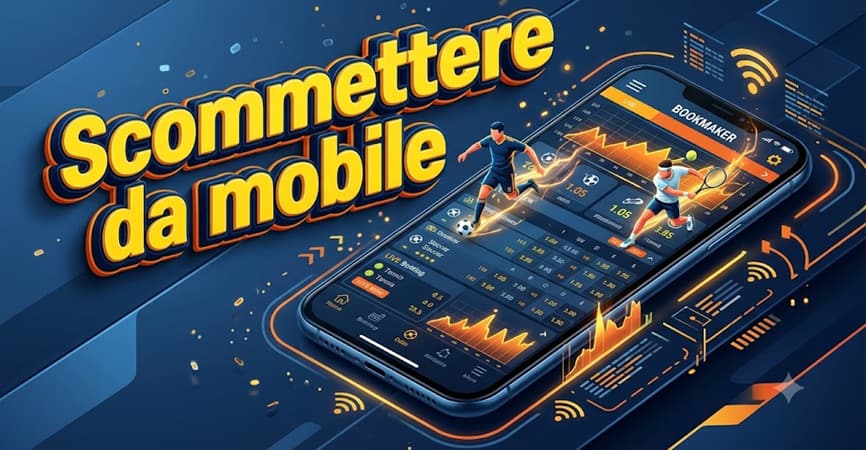 smartphone con le app scommesse